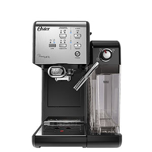 Oster Primalatte BVSTEM6701 Automatic Black And Stainless Steel Coffee Maker For Espresso And Dosing Capsules
