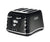 220-240 Hz/ 50-60 Hz, Delonghi CTJ4003.BK Brillante Toaster, FOR OVERSEAS USE ONLY, WILL NOT WORK IN THE US