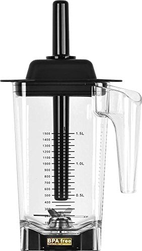 OmniBlend I Commercial Blender for Smoothies, Heavy Duty Variable Speed & Pulse, Self-Cleaning, 2-in-1 Wet Dry Multifunctional, 1.5 Liter BPA-Free Shatter-Proof Jar (Black)