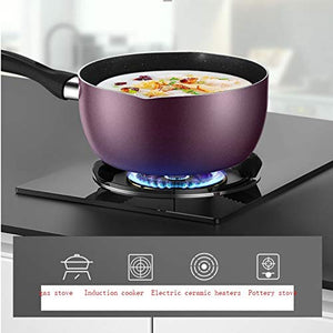 HTKLCZ Nonstick Kitchen Cookware Set - Home Kitchen Ware Pots and Pan Set, Includes Saucepan,Wok,Milk pan