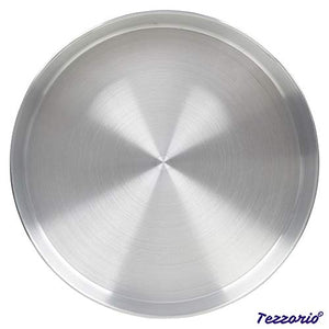 Tezzorio Aluminum Round Cake Pan, 16" x 4" Smooth-Sided Layer Cake Pan, Professional Bakeware