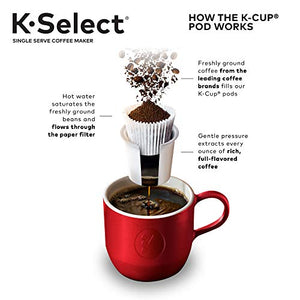 Keurig K-Select Coffee Maker, Single Serve K-Cup Pod Coffee Brewer, With Strength Control and Hot Water On Demand, Oasis