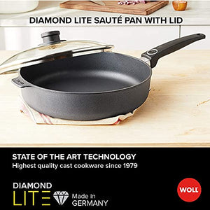 Woll Diamond Lite Sauté Pan, Diamond Reinforced Nonstick Pan, 11-Inches
