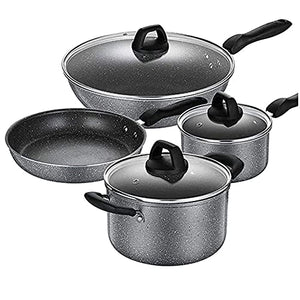 YZDKJDZ Kitchen Cookware Set, 4-Piece, Stainless Steel Cookware, Nonstick Pots Set, Cooking Sets for Cooking and Baking