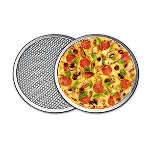PDGJG 6/8/10/12 inch Non stick Pizza Screen Pan Baking Tray Metal Net New Seamless Aluminum Metal Net Bakeware Kitchen Tools Pizza (Size : 10 inch)