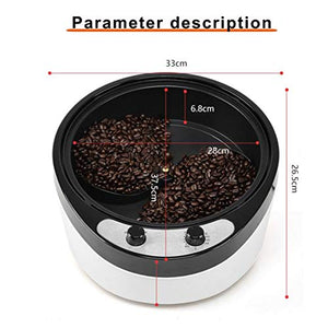 Electric Coffee Roaster Machine, 0-240℃ Household Roasting Machine 1000G Coffee Bean Roasting Baking Machine For Coffee Shop and Home Use, Popcorn, Peanuts, Chestnut Sunflower Seed Roaster，110V