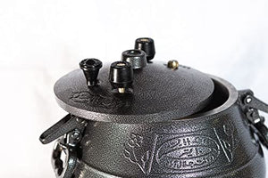 Afghan pressure cooker Model SB 7.4 qt./7 liter capacity / Aluminum Uzbek Kazan pressure pot for indoor/outdoor cooking
