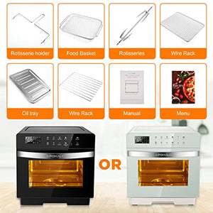 Air Fryer Toaster Oven, APOHALO Home Professional Grade,1950W, 6 in 1 Air Fryer Oven with 20L Large Smart Convection Oven Combo,85% Oil Reduce,Stainless Steel Countertop
