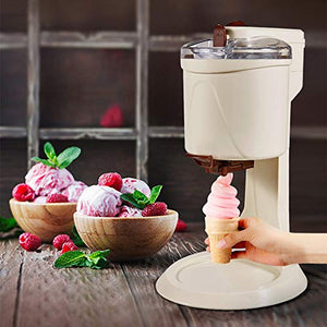 UYBAG Soft Serve Ice Cream Machine, Fully Automatic Mini Fruit Soft Serve Ice Cream Machine Simple One Push Operation, Great for Making Healthy Soft Serve Sherbet, Sorbet, Frozen Yogurt for Kids