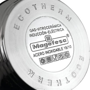 Magefesa Ecotherm Dietetic Stainless Steel 12 Piece, Cookware Set