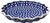 Polish Pottery Quiche Dish 10.25" from Zaklady Boleslawiec in Polka Dot Design