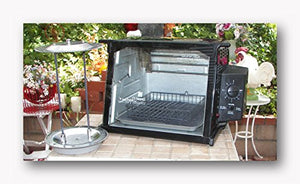 RONCO SHOWTIME COMPACT ROTISSERIE & BBQ OVEN - BLACK - MODEL 3000TB