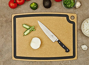 Epicurean Gourmet Series Cutting Board with Juice Groove, 19.5-Inch by 15-Inch, Natural/Slate