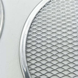 PDGJG Non stick Pizza Screen Pan Baking Tray Metal Net New Seamless Aluminum Metal Net Bakeware Kitchen Tools Pizza 6-22inch (Size : 11 inch)