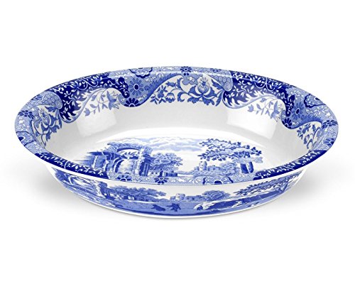 Spode Blue Italian Oval Rimmed Dish
