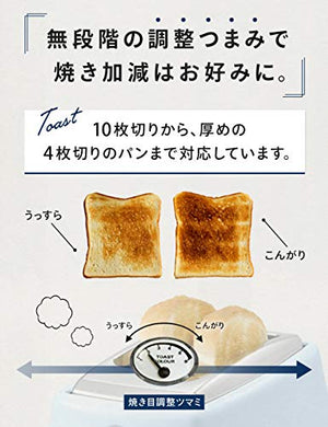 DeLonghi Pop-up toaster 「ICONA Vintage Collection」CTOV2003J-AZ (Azzurro Blue)【Japan Domestic genuine products】
