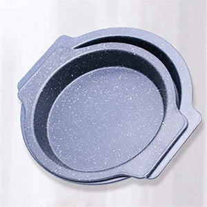 SPNEC Set of 2 Baking Mould for Cakes Round Baking Non-Stick Coating Pizza Pan Baking 26cm and 3.5cm