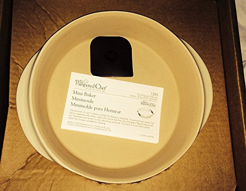Pampered Chef Small Round Deep Dish Baker, 8-Inches, Vanilla