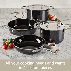 All-Clad FUSIONTEC Natural Ceramic with Steel Core Universal Pan, 4.5 quart, Onyx