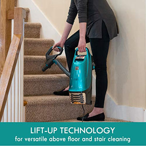 Kenmore Intuition Bagged Upright Vacuum Lift-Up Carpet Cleaner 2-Motor Power Suction with HEPA Filter, 3-in-1 Combination Tool, HandiMate for Floor, Pet Hair, Green