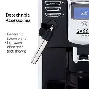 Gaggia Anima Coffee and Espresso Machine, Includes Steam Wand for Manual Frothing for Lattes and Cappuccinos with Programmable Options