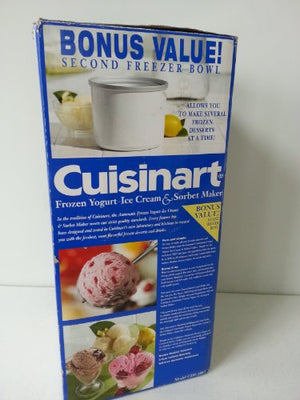 Cuisinart Frozen Yogurt Ice Cream & Sorbet Maker CIM-20WEBPC