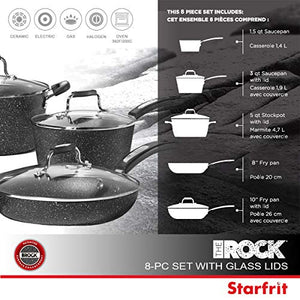 Starfrit The Rock 8 Piece Cookware Set