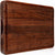 AZRHOM Large Walnut Wood Cutting Board for Kitchen 18x12 (Gift Box) with Juice Groove Handles Non-slip Mats Thick Reversible Butcher Block Chopping Board Cheese Charcuterie Board