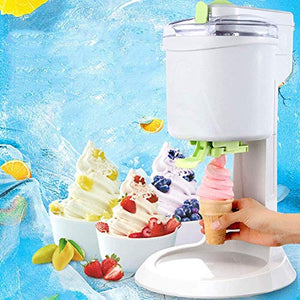 UYBAG Soft Serve Ice Cream Machine, Fully Automatic Mini Fruit Soft Serve Ice Cream Machine Simple One Push Operation, Great for Making Healthy Soft Serve Sherbet, Sorbet, Frozen Yogurt for Kids