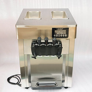 Wotefusi Ice Cream Maker Machine with 3 Flavors Automatically for Commercial 110V 1.85Kw