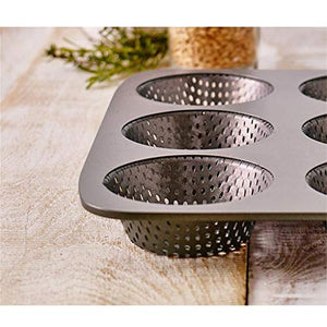 Bakeware, Nine Holes Not Sticky Baking Dish Cup Cake Muffin Bread Home Baking Not Sticky Carbon Steel