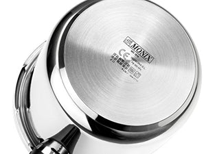 Braisogona Monix Quick Fast Pressure Cooker, Stainless Steel, Silver, 4/6 Litre