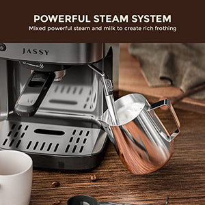 Espresso Machine 19 Bar Cappuccino Machine & Latte Maker with High Pressure Pump & Powerful Steamer for Home Barista Cafe,Cup Choice Control,1700W