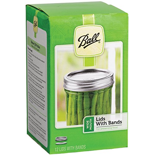 Ball Wide Mouth Lids and Bands, 12 Count