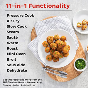 Instant Pot Pro Crisp 11-in-1 Electric Pressure Cooker, 14 One-Touch Programs & Tempered Glass Lid, 10" Stainless Steel (8 Qt/ 8L model)