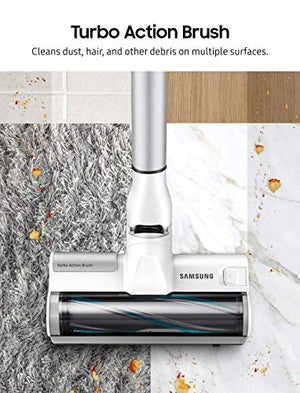 Samsung Jet 70 Pet Cordless Stick Vacuum Long Lasting Battery and 150 Air Watt Suction Power, Complete with Mini Motorized Tool, Violet