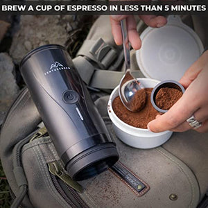 VentureBrew Portable Espresso Maker - 20 Bar Pressure, Fast Heating - USB Type-C Rechargeable - Compatible with Coffee Grounds and NS Pods - Portable Coffee Maker for Camping, Hiking, Travel, Outdoors