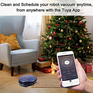 Luby HI5 Robotic Vacuums, 12.59 x 12.59 x 3.14 inches, Blue