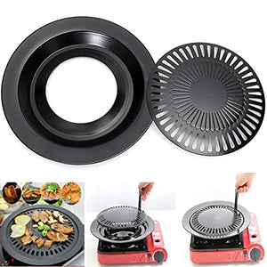 PDGJG 2cm 24.5cm BBQ Barbecue Pan Grill Stovetop replacement round Barbeque Plate non-stick cooking pan Kitchen BBQ Accessory