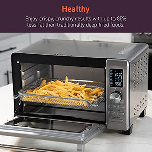 COSORI Air Fryer Toaster CS125-AO 11-in-1 Convection Oven Countertop 12 inch Pizza, 6 Slices of Toast, 30 Recipes & 4 Accessories Included, Smart-WiFi, 26.4QT, Stainless steel