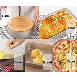 Baking Set Non Stick Tray Carbon Steel Kitchen Tools For Oven Baking Mould For Bread, Cake, Cookies (Color : B)