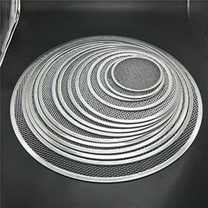 PDGJG Non stick Pizza Screen Pan Baking Tray Metal Net New Seamless Aluminum Metal Net Bakeware Kitchen Tools Pizza 6-22inch (Size : 11 inch)