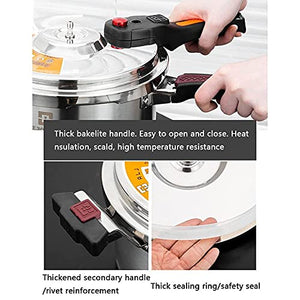 MNSSRN Stainless Steel Pressure Cooker, Large-Capacity Household Gas Pressure Cooker, Induction Cooker Gas General,10L