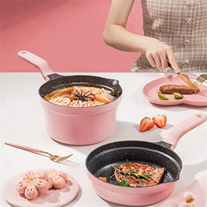 Cook Nonstick Cookware Set Pan Pan Pan with Lid Set for All Induction Cooktops 18cm (Color : A, Size (A (A