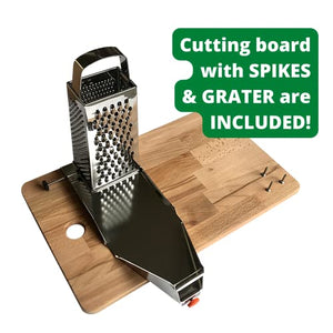 Adaptive Cutting Board | One-Handed Cutting Board | Adaptive Kitchen Equipment | One Hand Gadget | Food Preparation Set for People with Disabilities Cook-Helper | Set Optimal