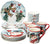 Certified International Watercolor Snowman Dinnerware,Dishware, Multicolored
