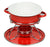 Pearl Metal D-312 Little Rich Enameled Mini Fondue Pot Set, Red, Fuel Sold Separately
