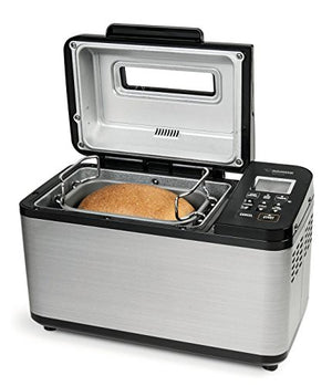 Zojirushi BB-PDC20BA Home Bakery Virtuoso Plus Breadmaker, 2 lb. loaf of bread, Stainless Steel/Black