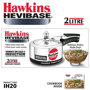 Hawkins Hevibase IH20 Pressure Cooker, 2-Litre, Silver