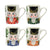 VIETRI Nutcrackers Holiday Collection Italian Dinnerware and Serveware Sets (Mugs, Set of 4)
